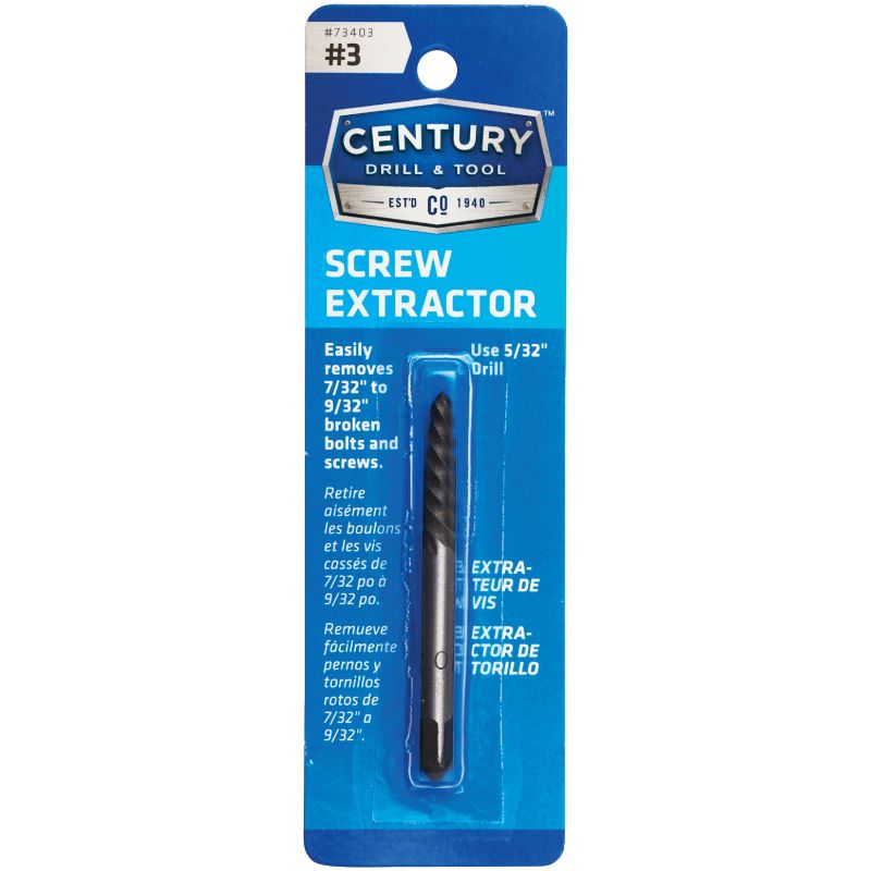 Century Drill &amp; Tool Spiral Flute Screw Extractor #3