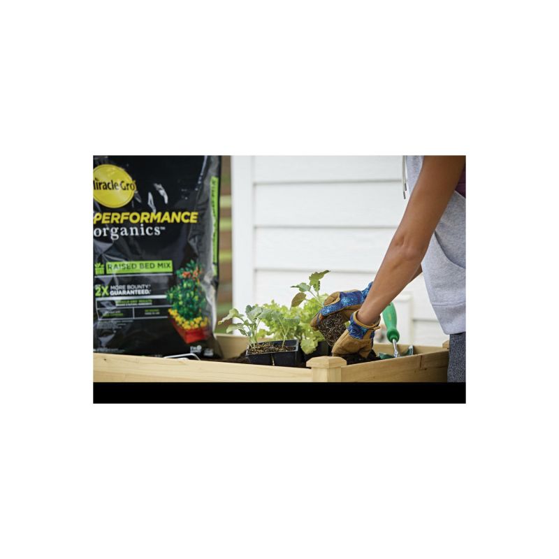 Miracle-Gro Performance Organics 43959430 Raised Bed Mix Bag, 1.3 cu-ft Coverage Area Bag