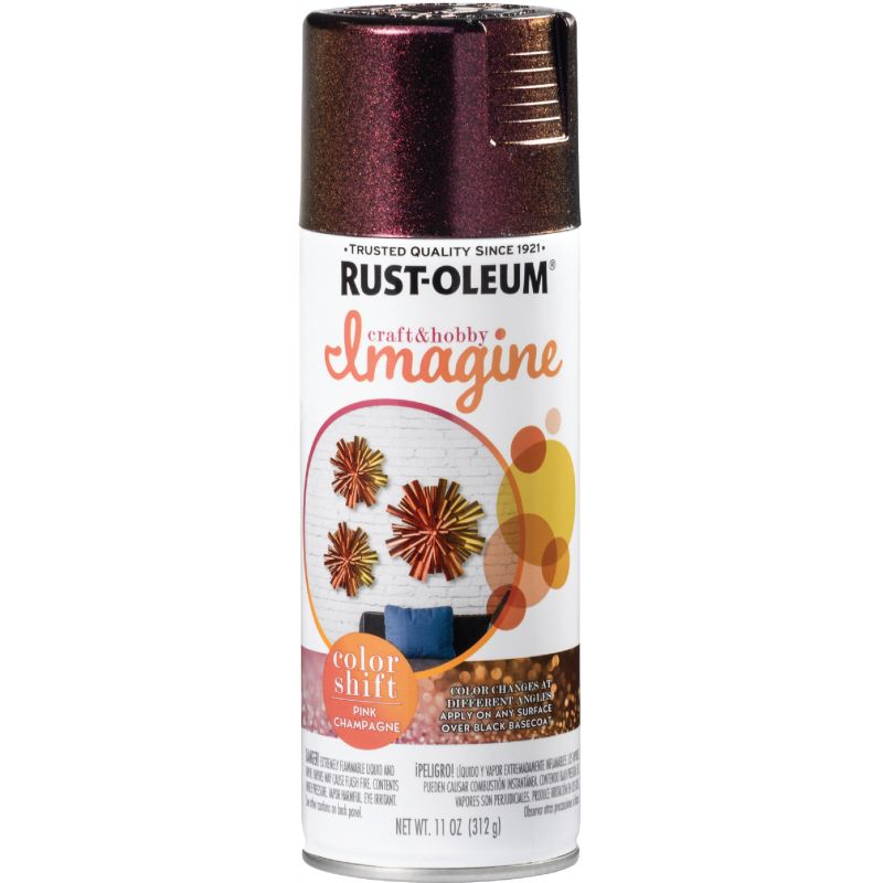 Rust-Oleum Imagine Color Shift Craft Spray Paint Champagne Pink, 11 Oz.