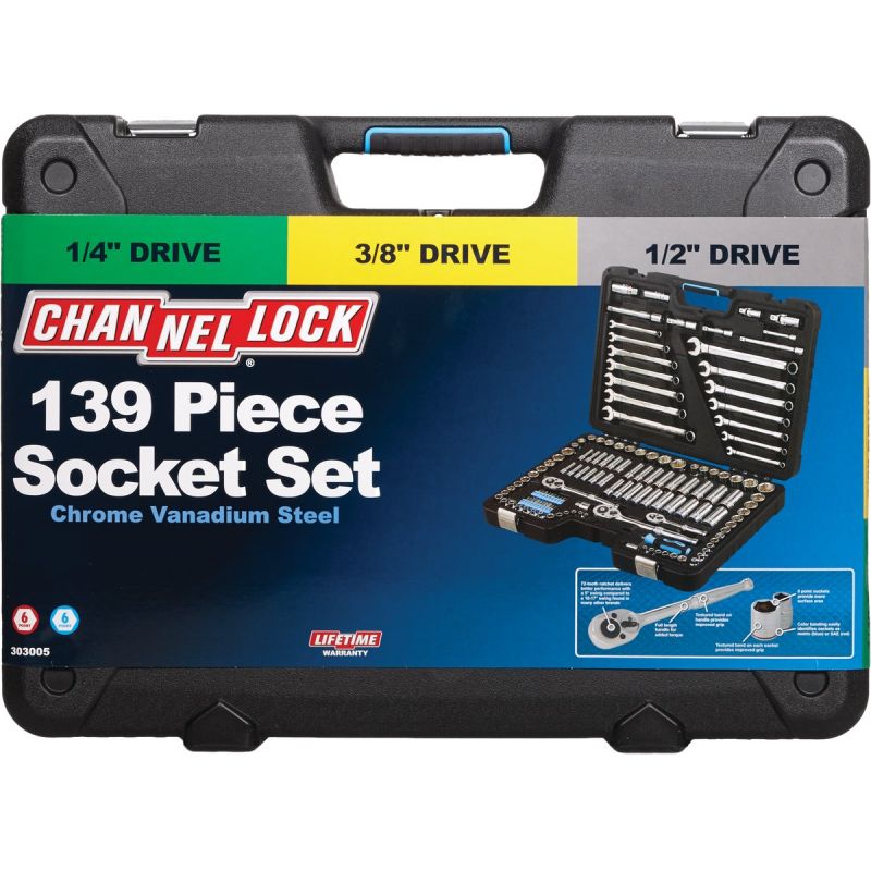 Channellock 139-Piece Combo SAE/Metric Socket Set