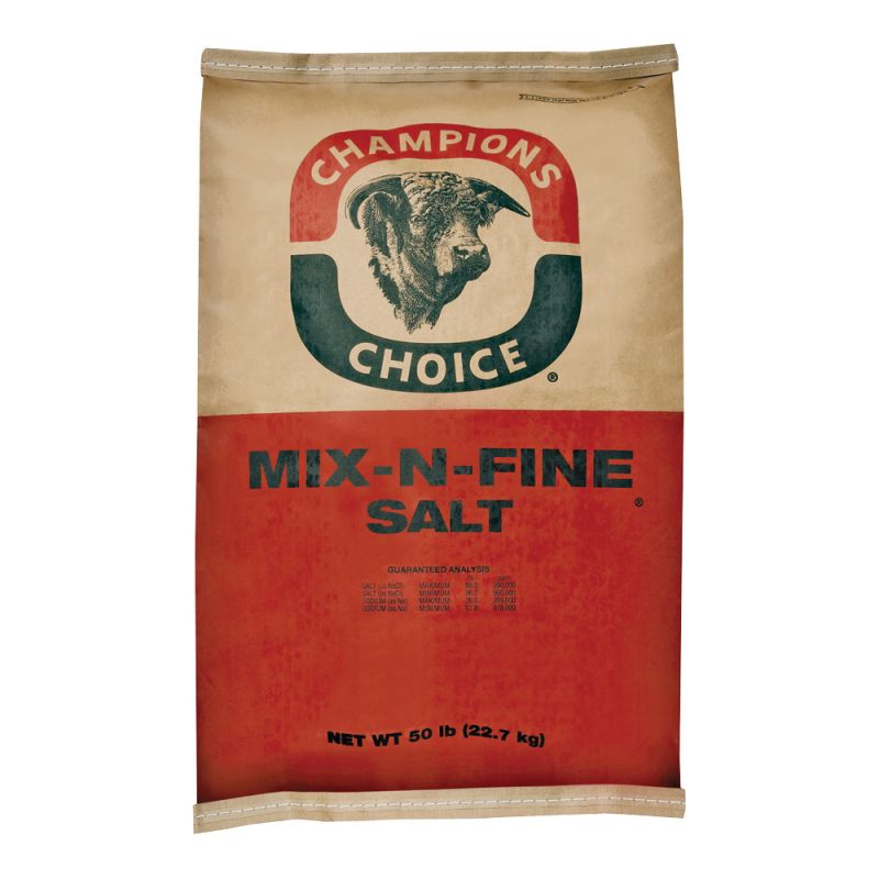 Champion&#039;s Choice 100012682 Livestock Salt, 50 lb Bag Opaque White