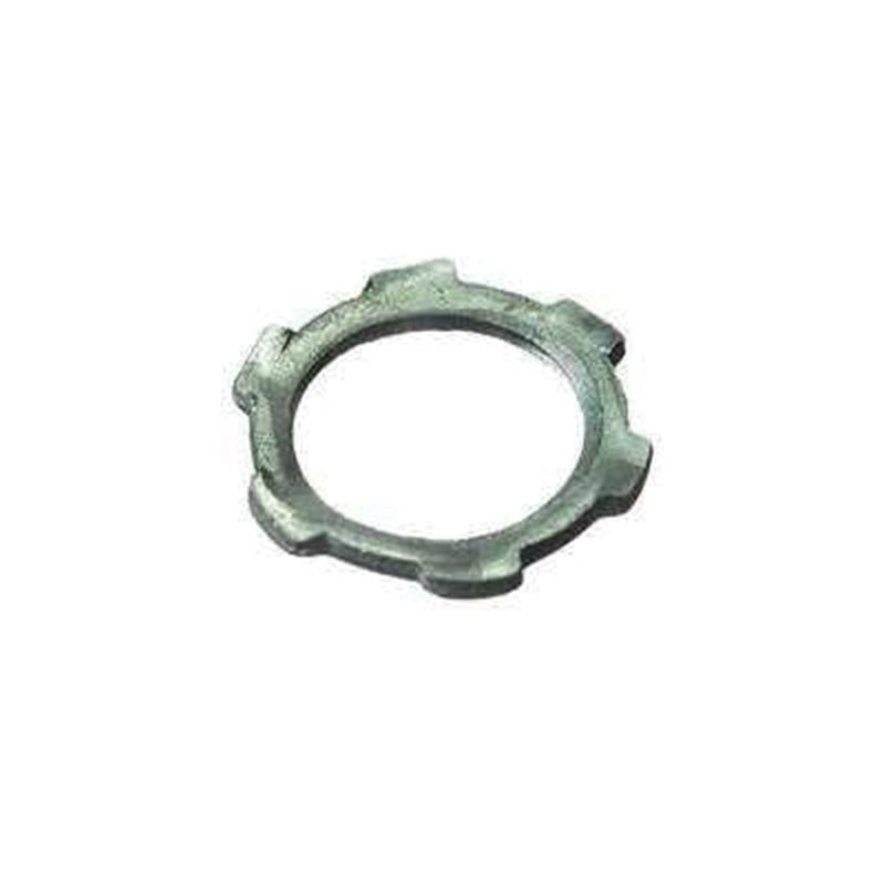 Halex 61907B Conduit Locknut, 3/4 in, Steel, Zinc