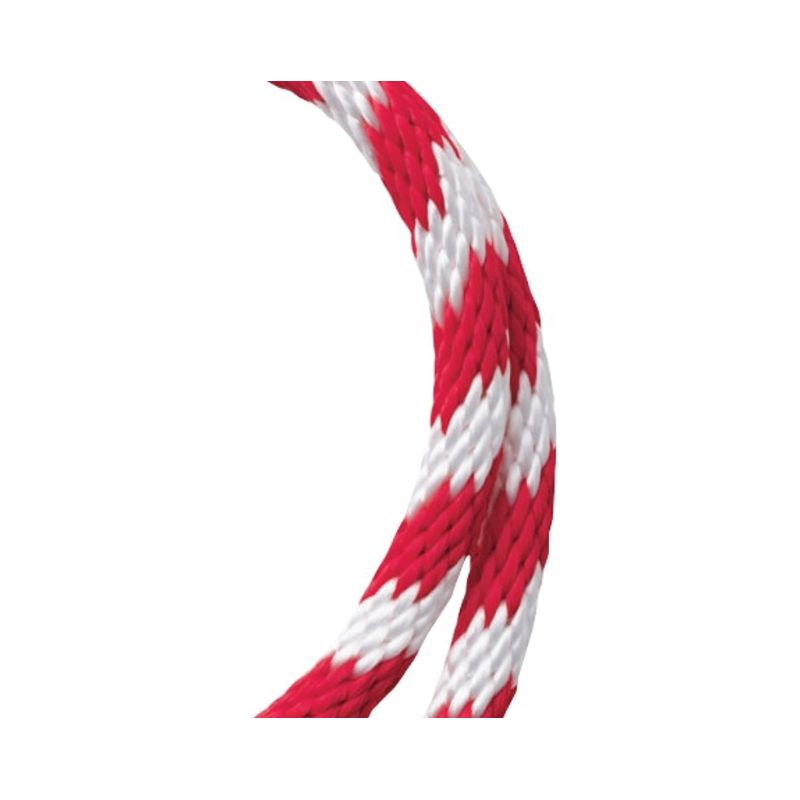 BARON 54034 Rope, 5/8 in Dia, 140 ft L, 325 lb Working Load, Polypropylene, Red/White Red/White