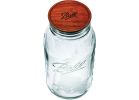 Ball Mason Jar with Wood Lid 64 Oz. (Pack of 3)