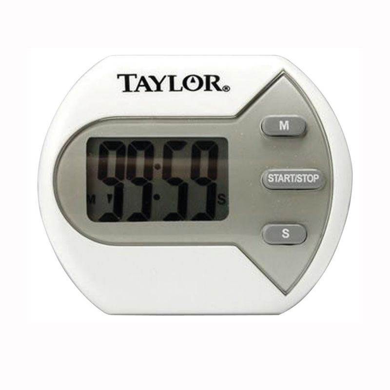 Taylor 5806 Timer, LCD Display, 99 min, White White
