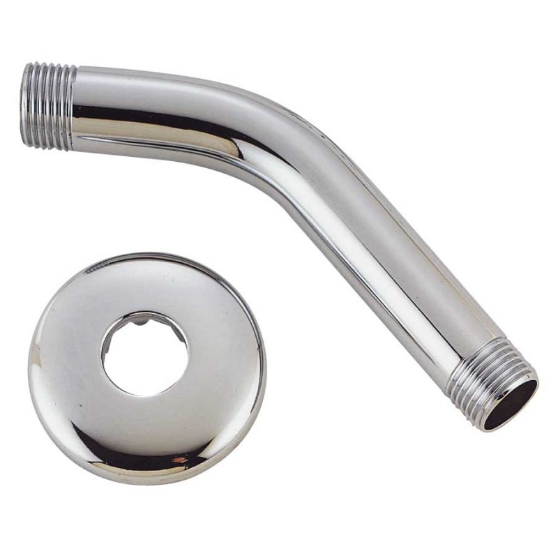 Boston Harbor A558215CP-OBF1 Shower Arm with Flange, 1/2-14 Connection, Threaded, 2.25 in L, Stainless Steel Chrome