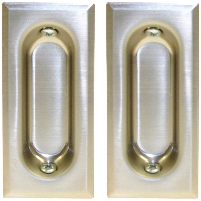 Johnson Hardware Rectangular Flush Pocket Door Pull