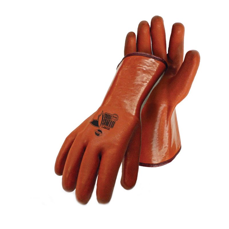Boss Snow Shield 3600L Gloves, Men&#039;s, L, Open Cuff, Orange L, Orange