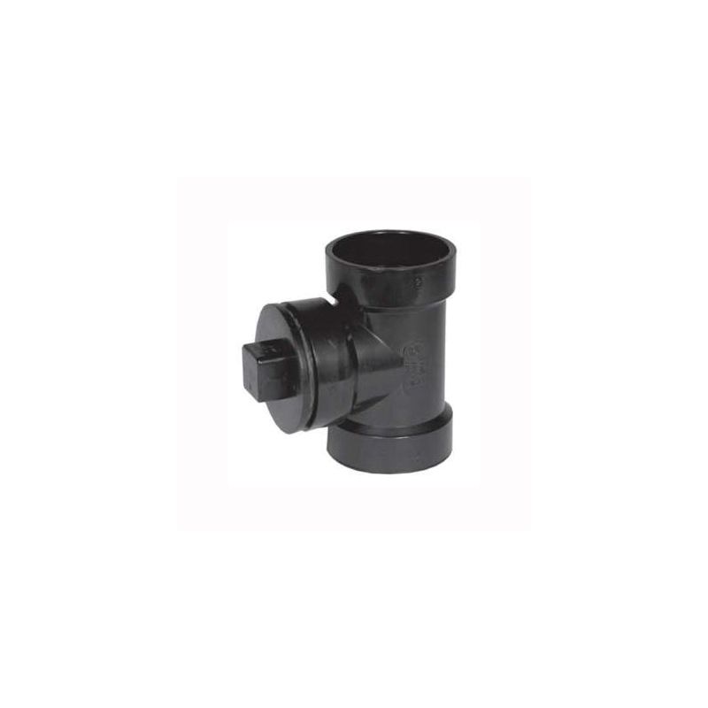 IPEX 027146 Cleanout Tee with Plug, 3 in, Hub x Hub x FPT, SCH 40 Schedule