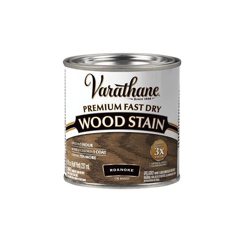 Varathane 370872 Premium Fast Dry Stain, Roanoke, Liquid, 0.5 pt Roanoke