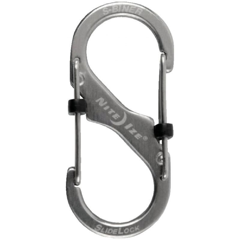Nite Ize S-Biner SlideLock S-Clip Key Ring Size 2, Stainless Steel