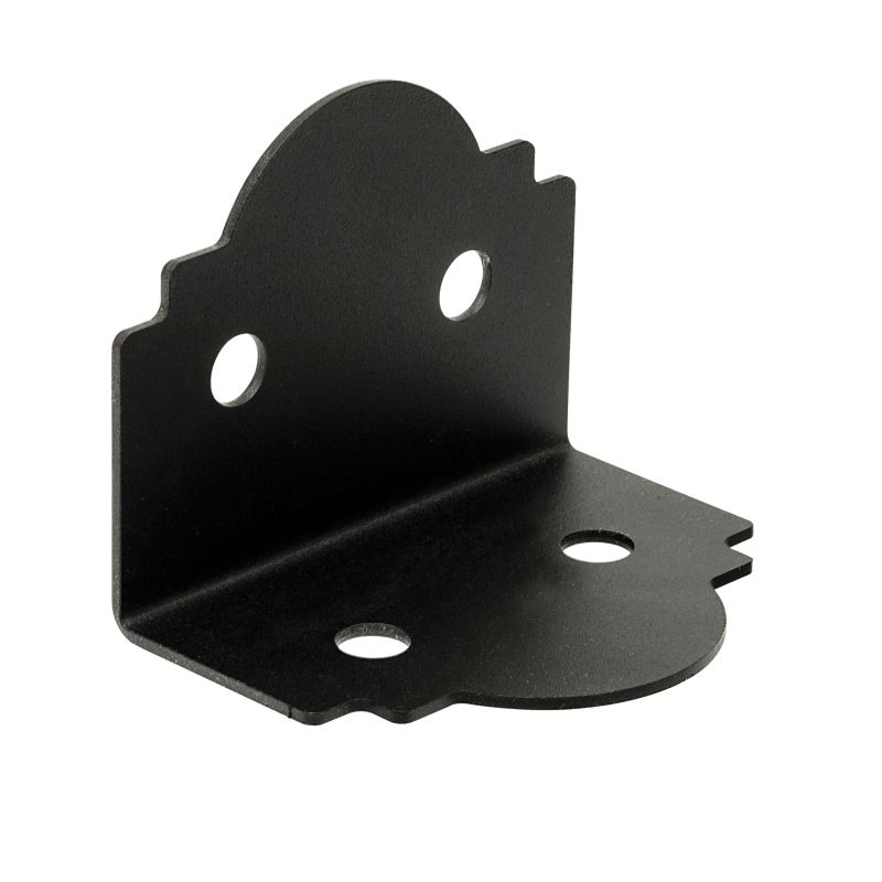 Simpson Strong-Tie Mission APA6 90 deg Angle, 3-1/2 in W, 3-3/4 in D, 5 in H, Steel, Black, Powder-Coated Black (Pack of 12)