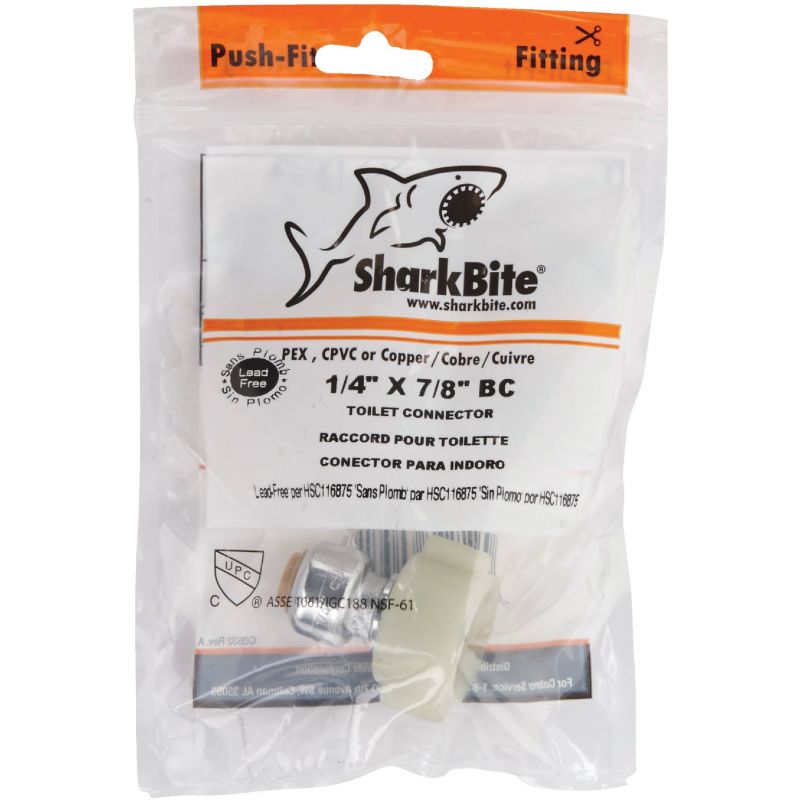SharkBite Push-to-Connect Ballcock Toilet Adapter 1/4 In. X 7/8 In.