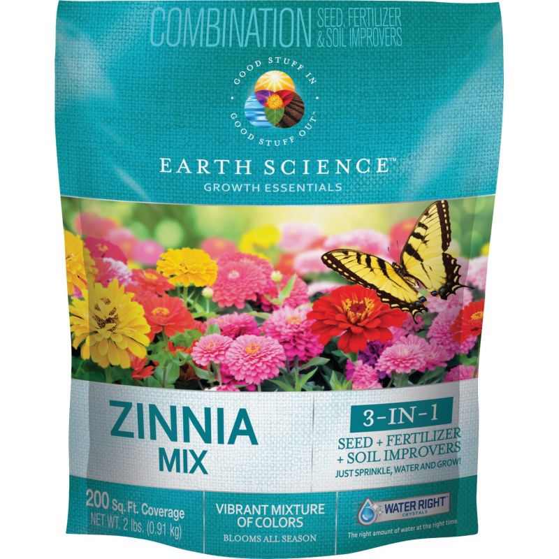 Earth Science All-In-One Zinnia Wildflower Seed Mix