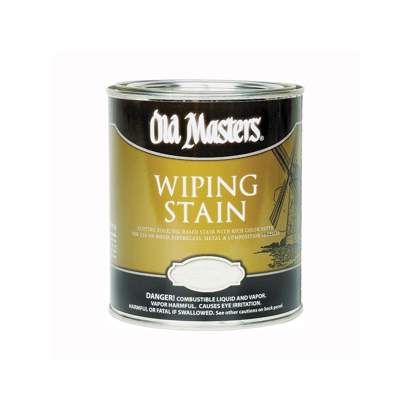 Old Masters 12104 Wiping Stain, Special Walnut, Liquid, 1 qt, Can Special Walnut