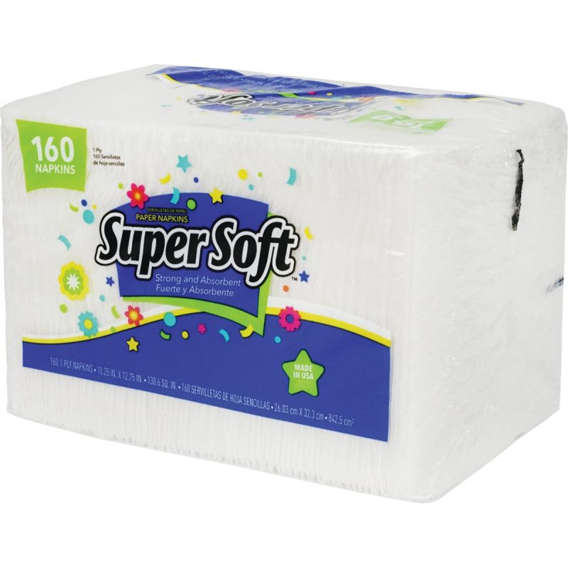 Super Soft Paper Napkins White (Pack of 18)