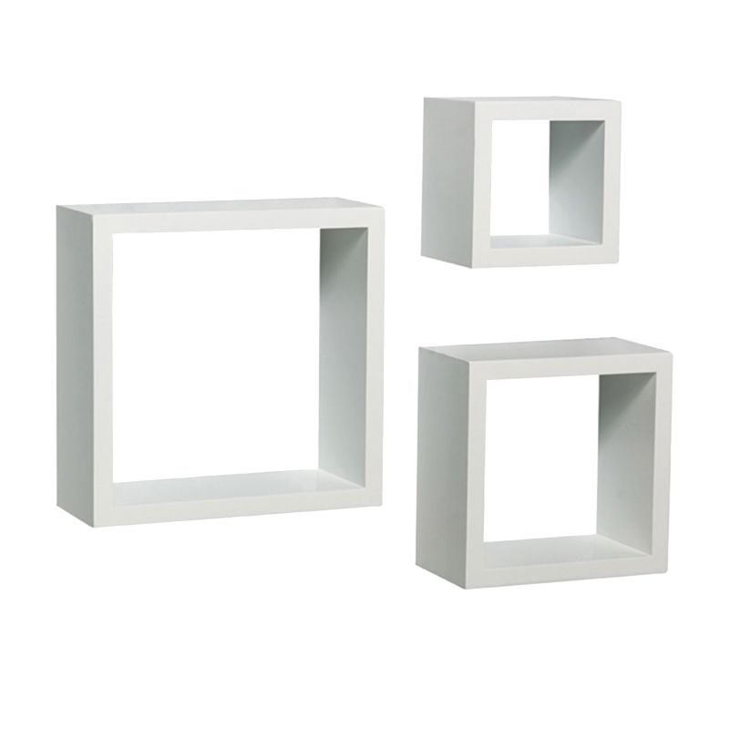 Shelf-Made 240-WT Shadow Box Kit, 50 lb, 3-Shelf, Wood White (Pack of 2)