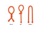 Gear Tie GTPP32-A1-R8 Twist-Tie, 32 in L, Rubber/Steel, Black/Bright Orange/Neon Yellow Black/Bright Orange/Neon Yellow