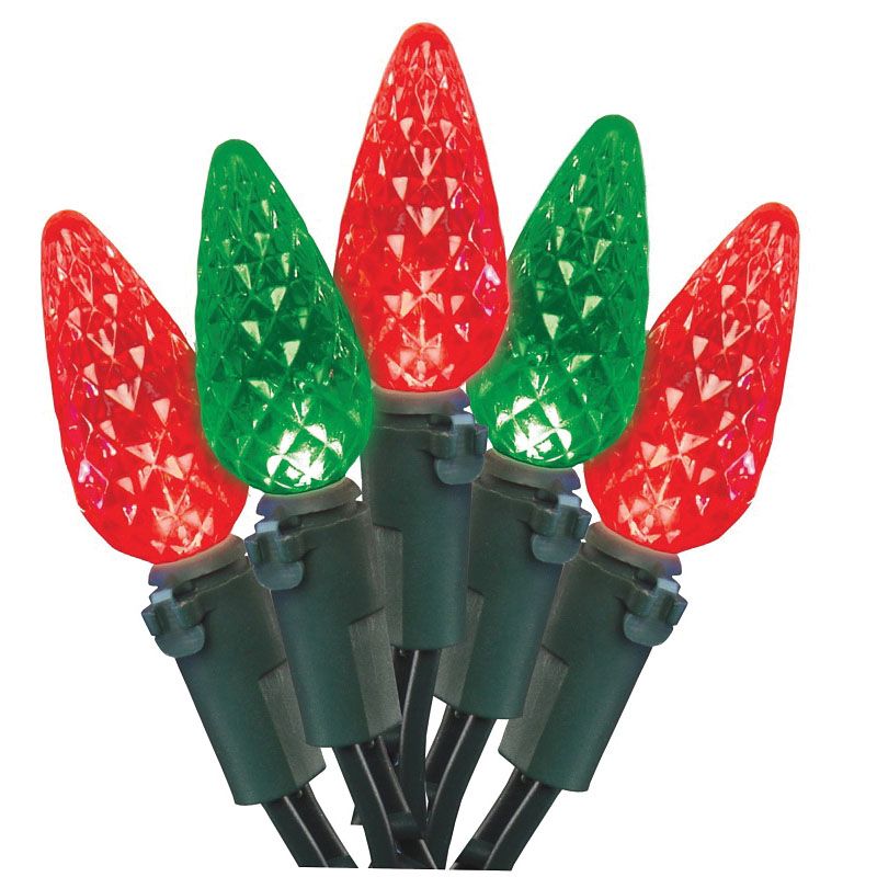 Hometown Holidays W11N0466 Outdoor Christmas Lights, LED, 70 Lamps, Red/Green, 4 x 4 x 4 in