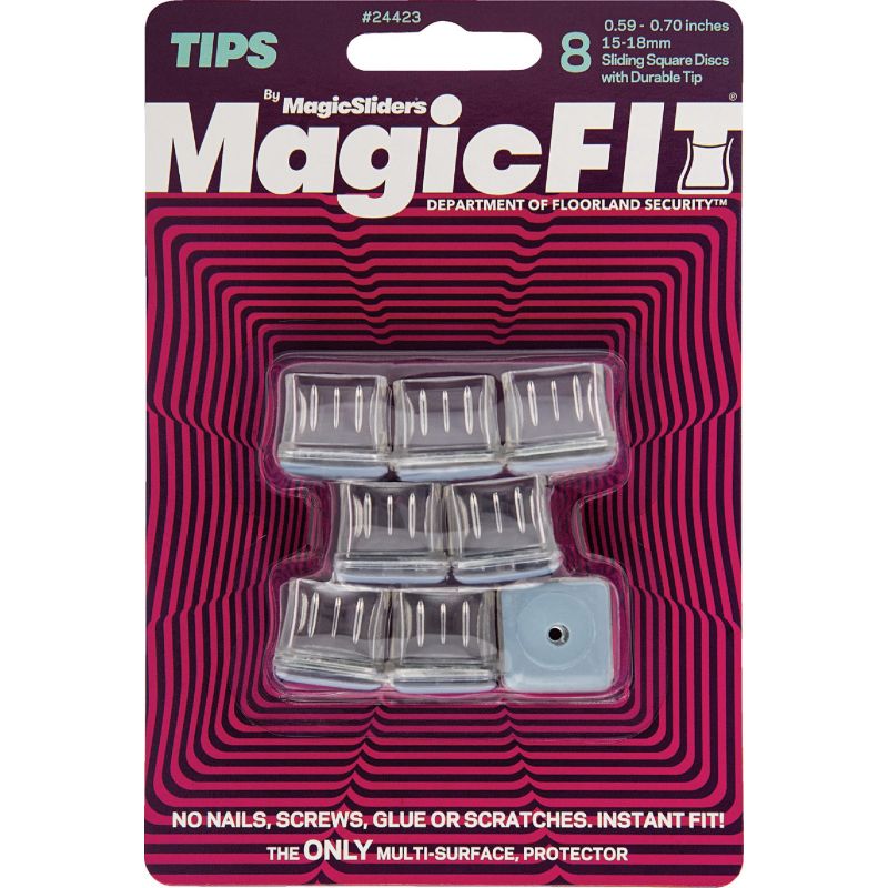 Magic Sliders Magic Fit Rubber Furniture Leg Cup .59 In. To 70 In., Gray