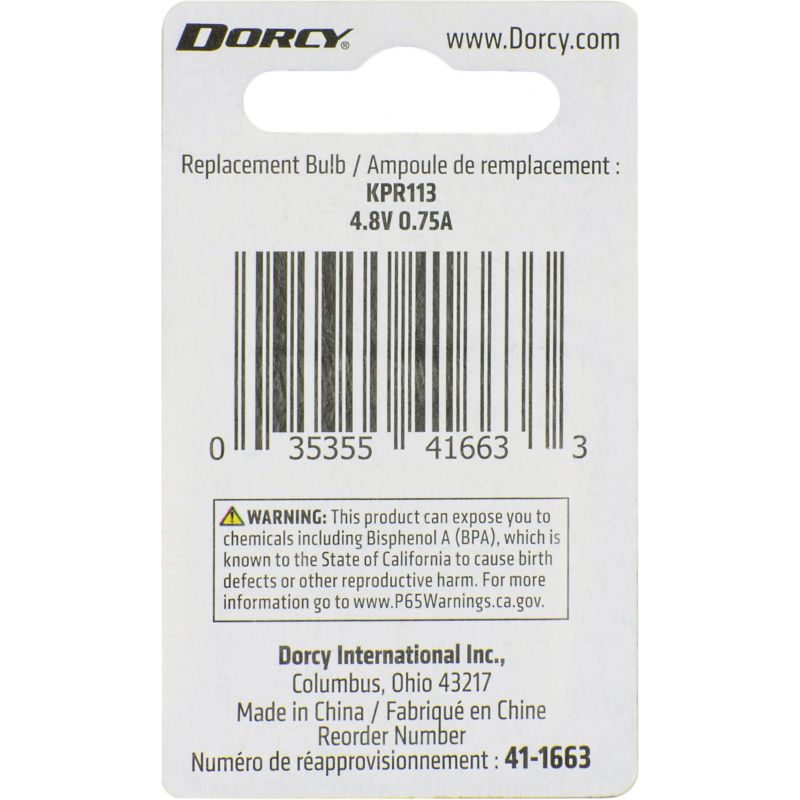 Dorcy Active Series 4.8V Krypton Flashlight Bulb 0.75