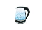 Salton GK1831 Compact Cordless Electric Kettle, 1.5 L Capacity, Glass/Stainless Steel, On/Off Switch Control 1.5 L