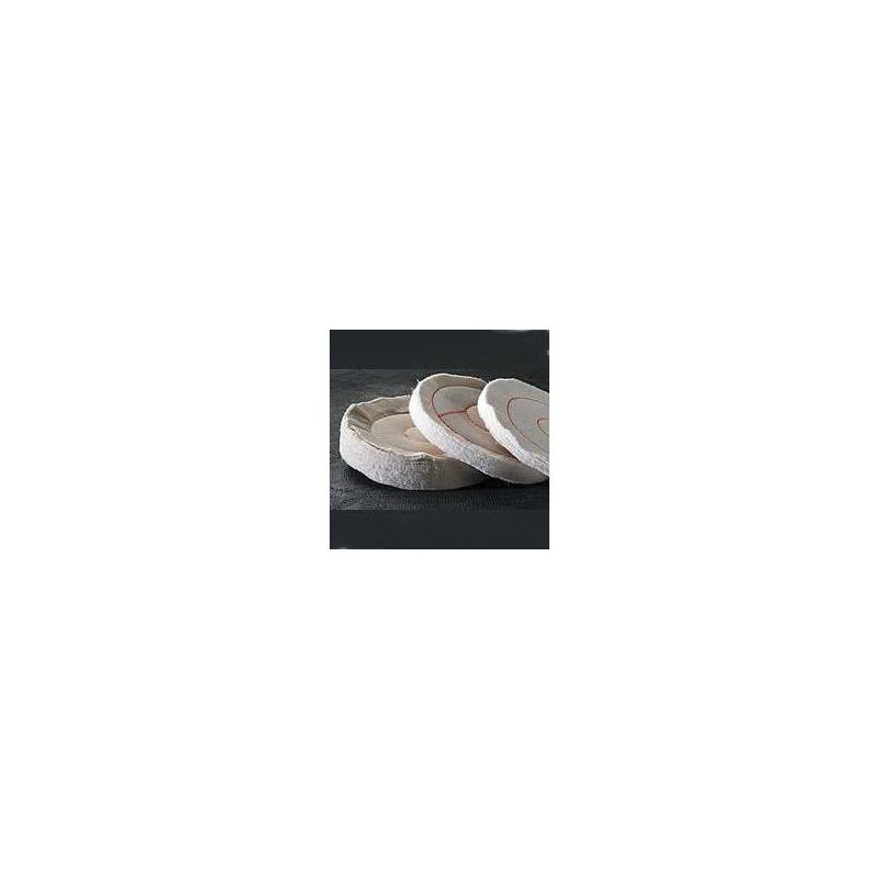 Dico 527-36-6 Buffing Wheel, 6 in Dia, 1/2 in Thick, Cotton