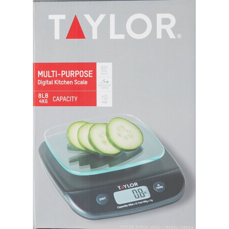 Taylor Digital Waterproof Kitchen Food Scale, White New