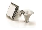 Amerock Manor Series BP26130PN Cabinet Cup Pull, 3-7/16 in L Handle, 7/8 in Projection, Zinc, Polished Nickel