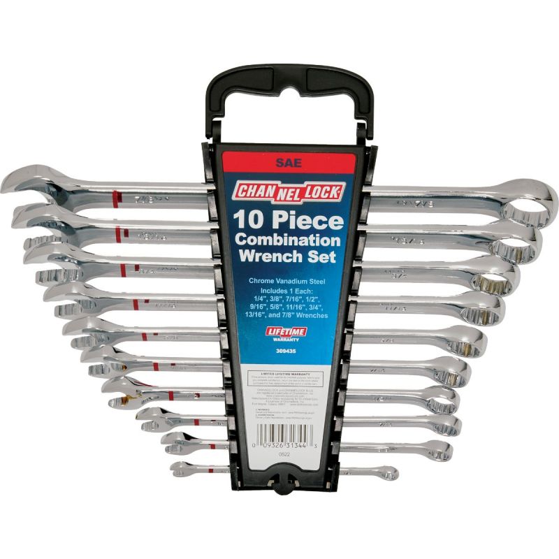 Channellock 10-Piece Combination Wrench Set