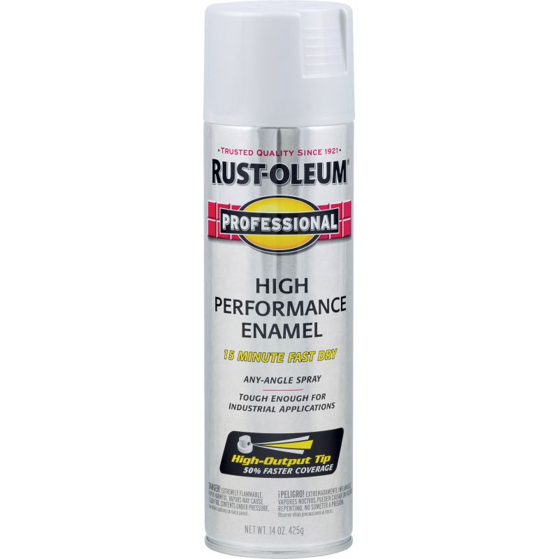 Rust-Oleum Professional High Performance Enamel Spray Paint Aluminum, 15 Oz.