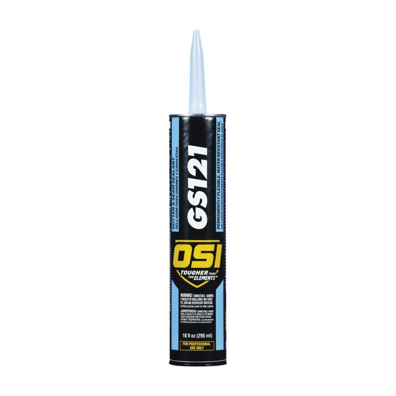 OSI GS121 Series 1943973 Gutter and Seam Sealant, Clear, Paste, 10 oz Cartridge Clear