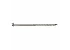 Simpson Strong-Tie Strong-Drive SDS SDS25600MB Connector Screw, 6 in L, Serrated Thread, Hex Head, Hex Drive, Steel