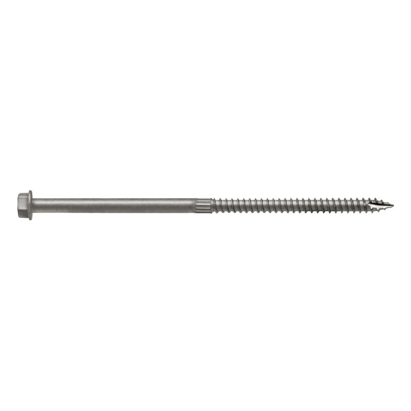 Simpson Strong-Tie Strong-Drive SDS SDS25600MB Connector Screw, 6 in L, Serrated Thread, Hex Head, Hex Drive, Steel
