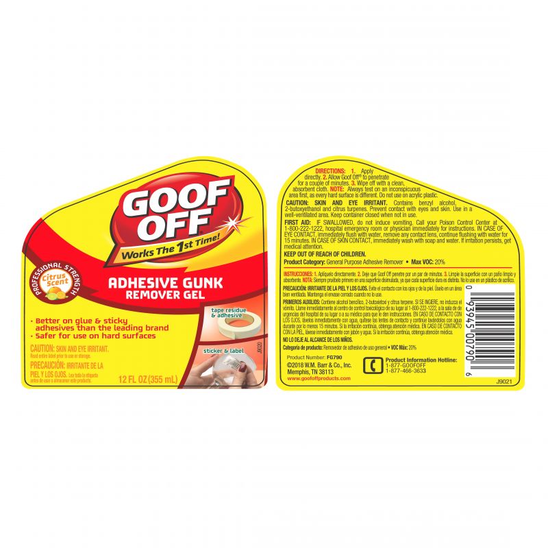 Buy Goo Gone 5011484 Adhesive Remover, Gel, Citrus, Orange/Yellow