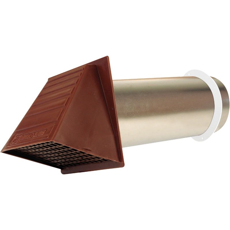 Dundas Jafine Maxi-Flow Dryer Vent Hood 4 In., Brown (Pack of 12)