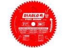 Diablo Steel Demon D0756F Circular Saw Blade, 7-1/4 in Dia, 5/8 in Arbor, 56-Teeth, Carbide Cutting Edge