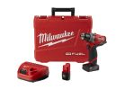 Milwaukee 2503-22 Drill/Driver Kit, Battery Included, 12 V, 2, 4 Ah, 1/2 in Chuck, Keyless Chuck