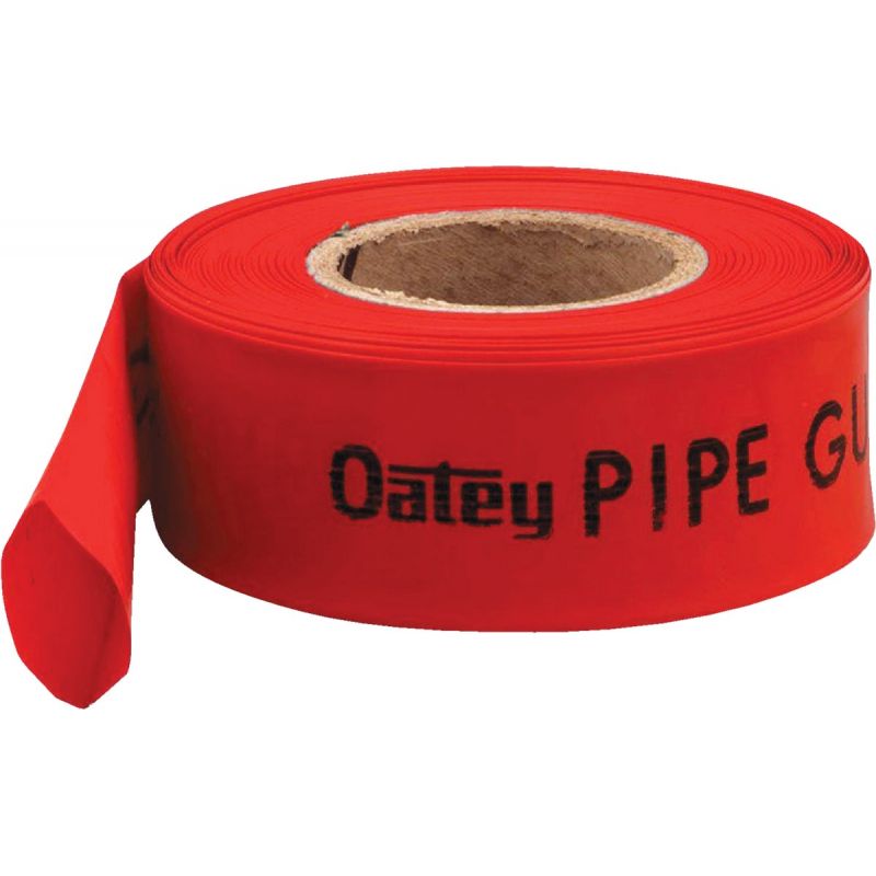 Oatey Pipe Guard 2.145 In. W X 200 Ft. L X 0.004 In Thick, Red