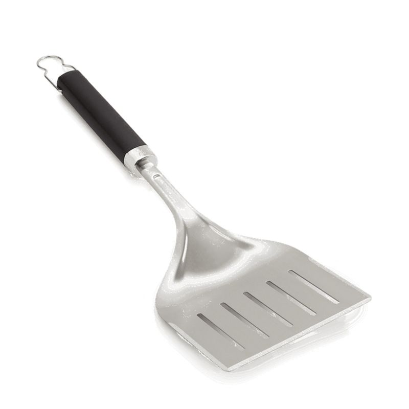 Weber Precision Series 6770 Wide Grill Spatula, Stainless Steel Blade, Stainless Steel, Soft-Touch Handle, 18 in OAL