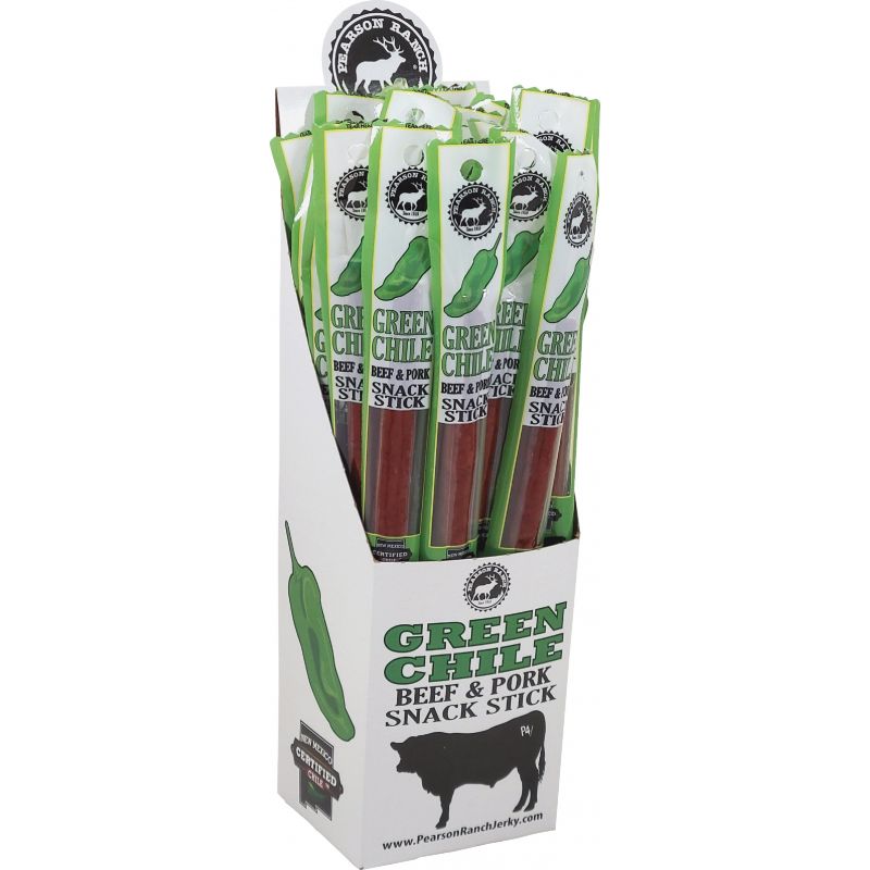 Pearson Ranch Jerky Pork and Beef Beef Stick Display (Pack of 24)