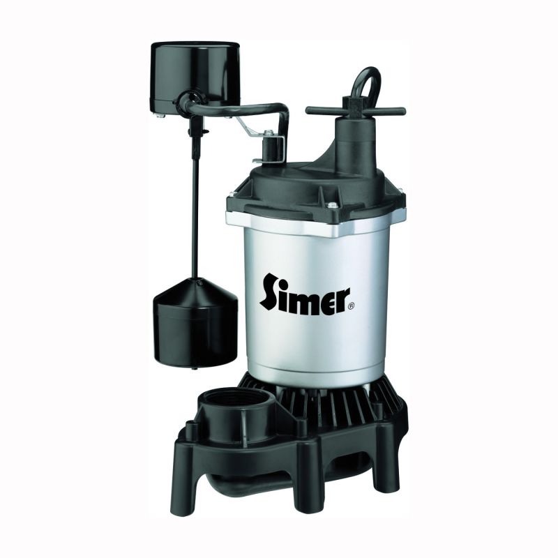 Buy Simer 2164 Sump Pump, 1-Phase, 3.9 A, 115 V, 0.33 hp, 1-1/2 in