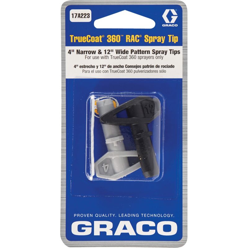 Graco TrueCoat 360 Reverse-A-Clean Airless Spray Tips Black &amp; White
