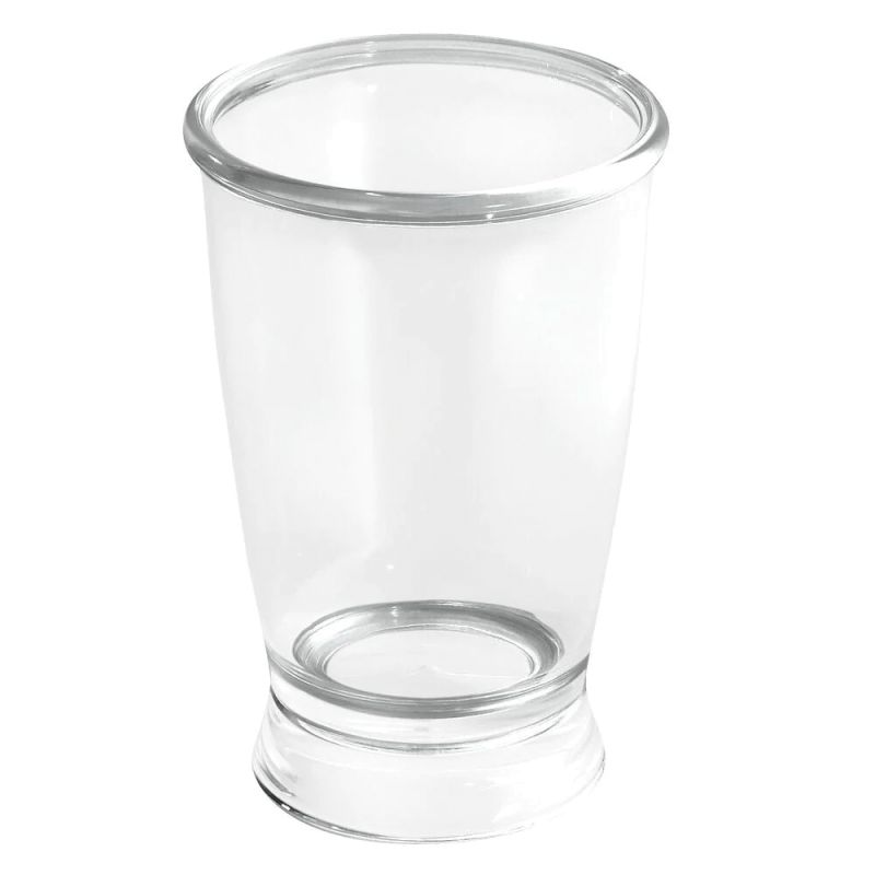 iDESIGN Franklin 45220 Tumbler Cup, Plastic, Clear Clear (Pack of 2)