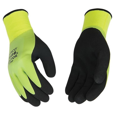 Scotts Large Latex Dipped Green & Black Gloves Sc30602