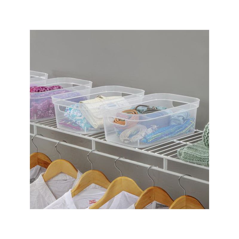 Sterilite Small Storage Bin Plastic, Clear