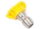 Forney 75154 Chiseling Nozzle, 15 deg Angle, 1/4 in Nozzle, Stainless Steel Yellow