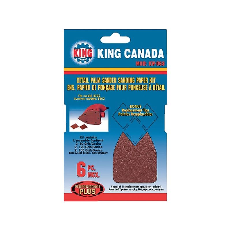 King Canada KW-068 Sandpaper Kit