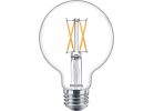 Philips Warm Glow G25 Medium LED Decorative Globe Light Bulb