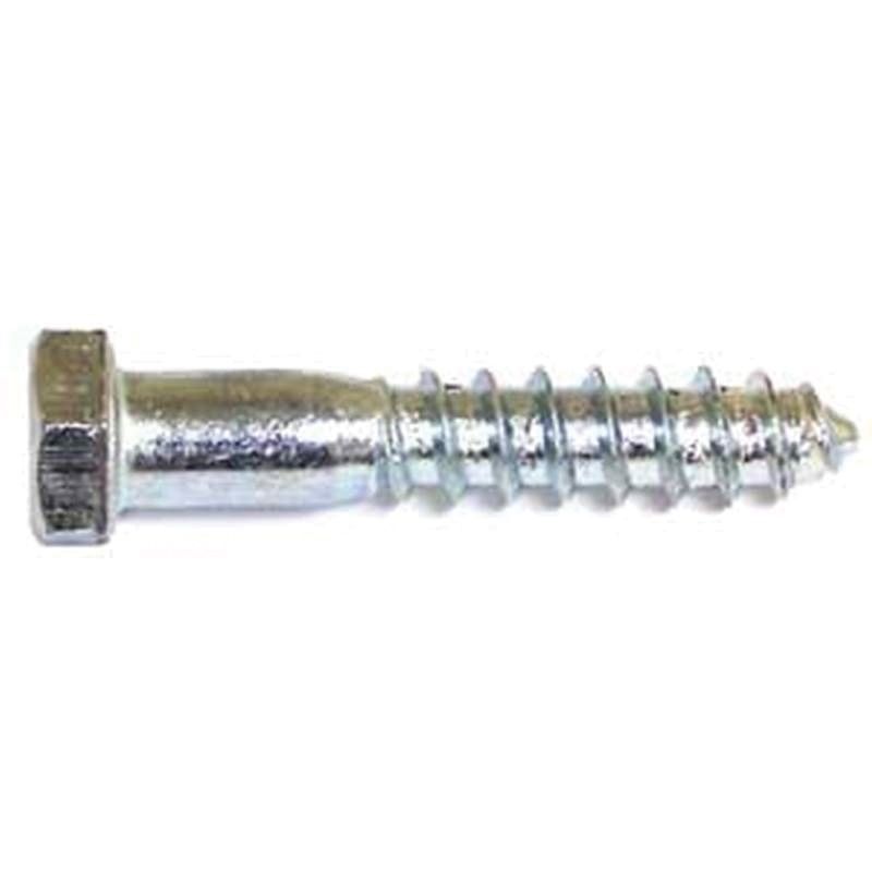 Reliable HLZ Series HLZ388CT Partial Thread Bolt, 3/8-7 Thread, 8 in OAL, A Grade, Steel, Zinc